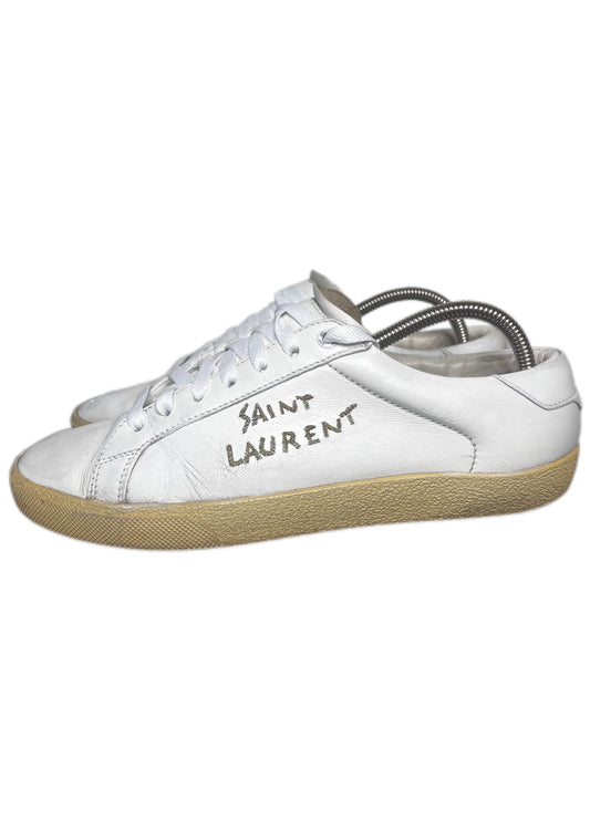 Saint Laurent Court Classic (White)