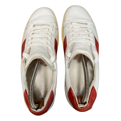 Saint Laurent's SL 0/2 Sneakers (White/Red)