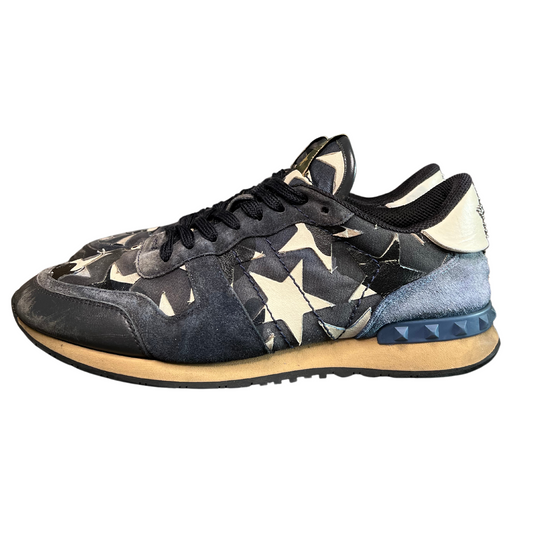 Valentino Star Rockrunner Sneaker (Blue)